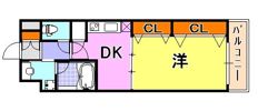 プレジール三ノ宮IIIの間取り画像