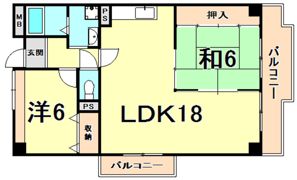 ポルト西宮の間取り画像