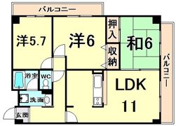 マンションヴィーガの間取り画像