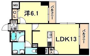プレサンスKOBEグレンツの間取り画像