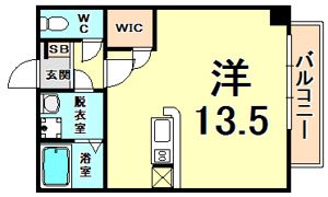 オズレジデンス尼崎の間取り画像