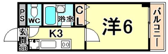 マンション宮本Iの間取り画像