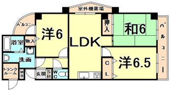 アルティオーレ甲東園の間取り画像
