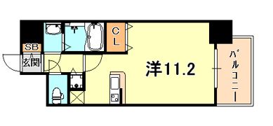 カシータ神戸元町JPの間取り画像