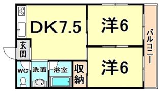 エクセル上甲子園の間取り画像