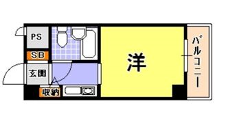 ネオハイツ三宮の間取り画像