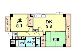 アスプリ西宮の間取り画像