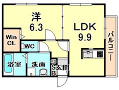 エクレール武庫之荘の間取り画像