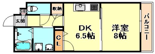 シャーメゾン住吉の間取り画像
