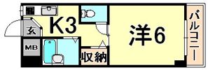 ハイツ南苑荘の間取り画像