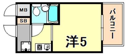 ライオンズマンション三宮の間取り画像