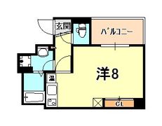アスヴェル神戸元町IIの間取り画像