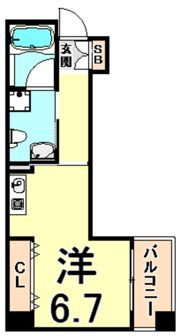 リヴァージュ尼崎の間取り画像