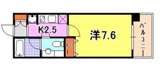 インベスト神戸AirFrontの間取り画像