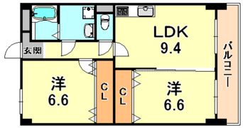 ベルロード六甲の間取り画像