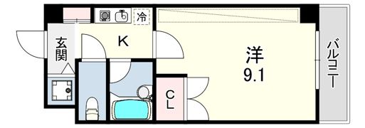 クリスティ南塚口の間取り画像