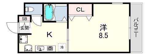 スリールJR立花の間取り画像