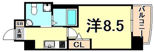 セレニテ西宮本町の間取り画像