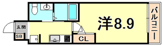 セレニテ西宮本町の間取り画像