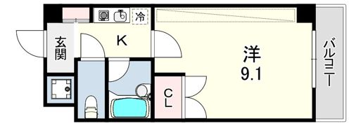 クリスティ南塚口の間取り画像