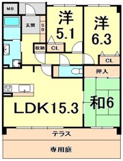 甲陽園アーバンライフサウスヒルズの間取り画像
