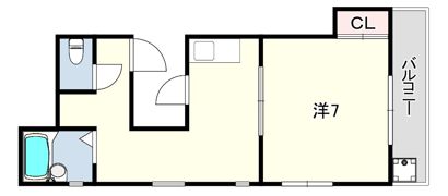 風早ハイツの間取り画像