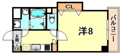 アーバネックス六甲道の間取り画像
