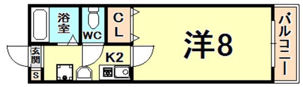 ベルシャイン西宮の間取り画像