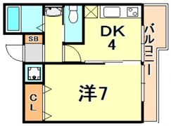 walk 10 minutes（ウォークテンミニッツ）の間取り画像