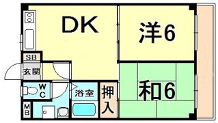 エスパシオ塚口の間取り画像