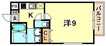 フジパレス灘II番館の間取り画像