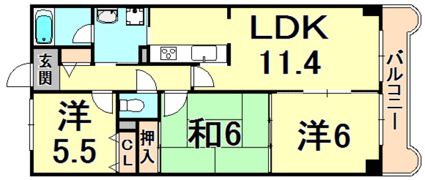 ドミールタワー幸大の間取り画像