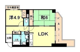 AXISブールバールメゾン東灘の間取り画像