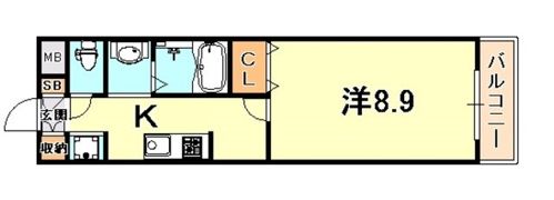パトリア芦屋の間取り画像