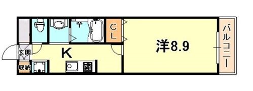 パトリア芦屋の間取り画像