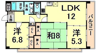 マトック荻野の間取り画像