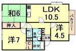 シェモア大畑IIの間取り画像