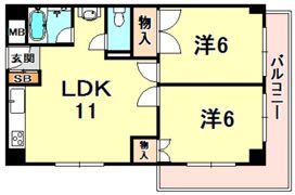 ハッピーコート魚崎の間取り画像
