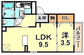 クレール天城通の間取り画像