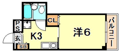 マンション幸宝2の間取り画像