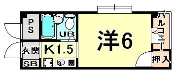 プレアール東難波町の間取り画像