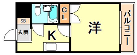 シャルマン湊川の間取り画像