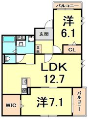 ストラッセ芦屋の間取り画像