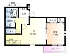 フジパレス尼崎西長洲町の間取り画像