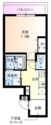 フジパレス稲野駅北II番館の間取り画像
