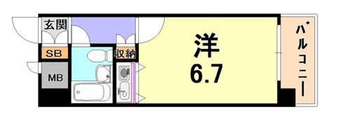 朝日プラザアルファポート神戸の間取り画像