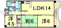 ウエスターレジデンス甲子園口プラウの間取り画像