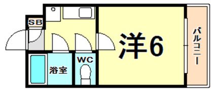 ベルトピア塚口Iの間取り画像
