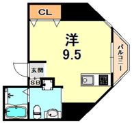 シティフラット六甲道の間取り画像