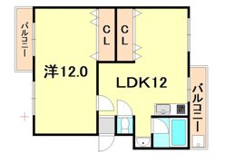 宮川荘の間取り画像
